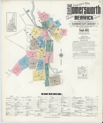 Sanborn Fire Insurance Map: Somersworth, Maine (1912)