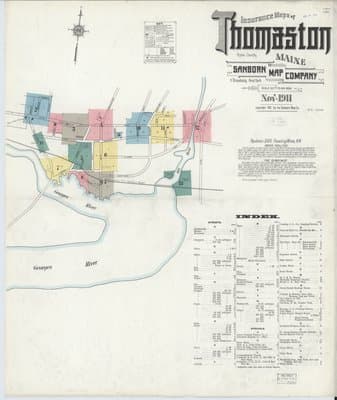 Sanborn Fire Insurance Map: Thomaston, Maine (1911)
