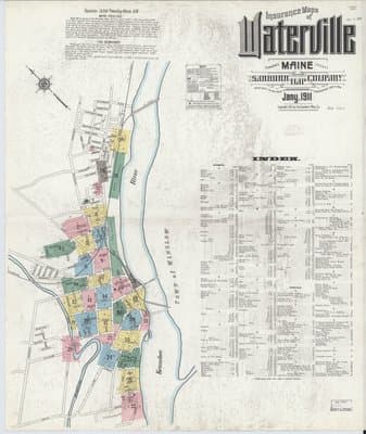 Sanborn Fire Insurance Map: Waterville, Maine (1911)