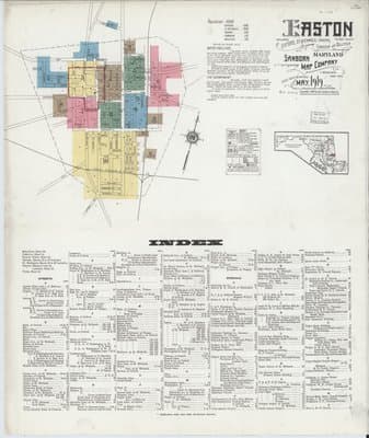 Sanborn Fire Insurance Map: Easton, Maryland (1919)