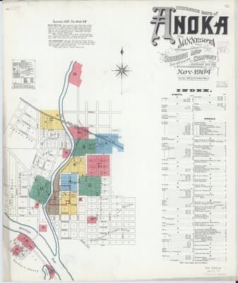 Sanborn Fire Insurance Map: Anoka, Minnesota (1903)