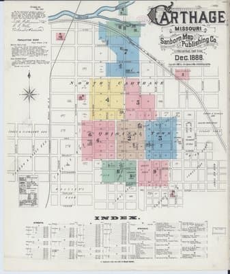 Sanborn Fire Insurance Map: Carthage, Missouri (1888)