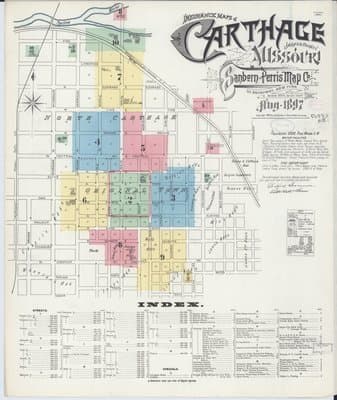 Sanborn Fire Insurance Map: Carthage, Missouri (1897)