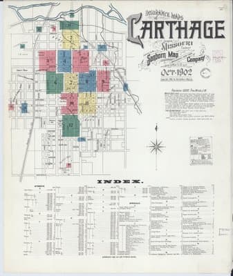 Sanborn Fire Insurance Map: Carthage, Missouri (1902)