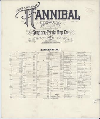 Sanborn Fire Insurance Map: Hannibal, Missouri (1899)
