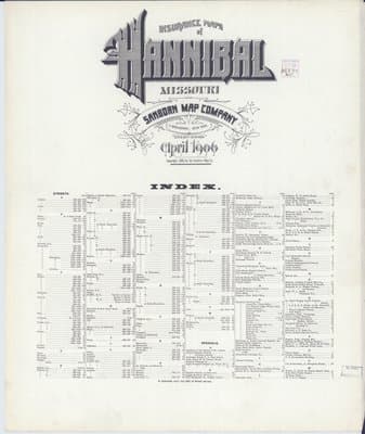 Sanborn Fire Insurance Map: Hannibal, Missouri (1906)