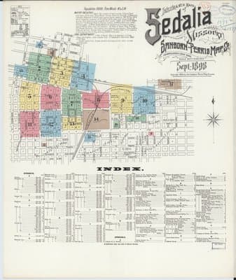 Sanborn Fire Insurance Map: Sedalia, Missouri (1898)