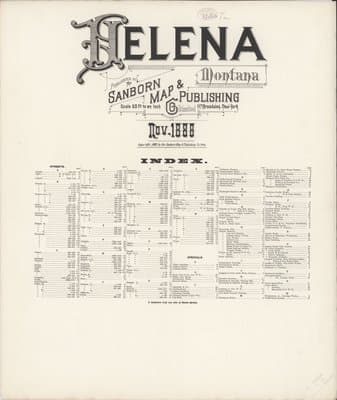Sanborn Fire Insurance Map: Helena, Montana (1888)