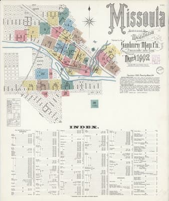 Sanborn Fire Insurance Map: Missoula, Montana (1902)