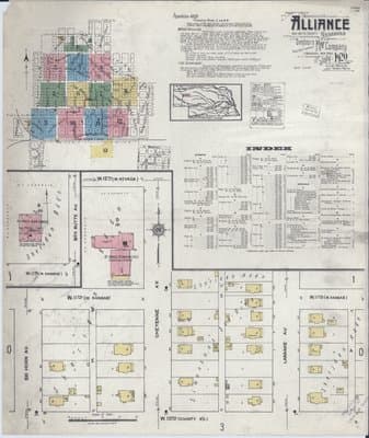 Sanborn Fire Insurance Map: Alliance, Nebraska (1920)