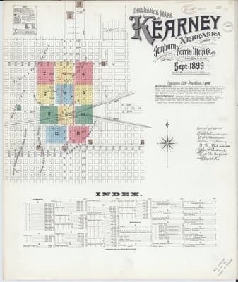 Sanborn Fire Insurance Map: Kearney, Nebraska (1899)