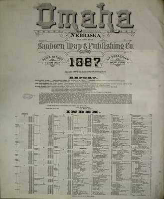 Sanborn Fire Insurance Map: Omaha, Nebraska (1887)