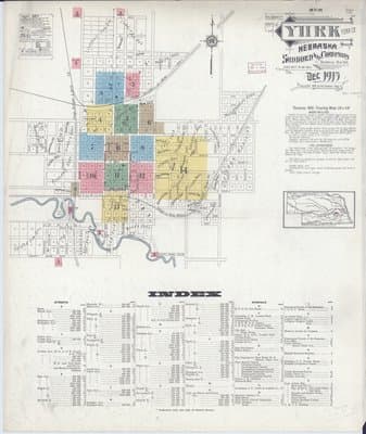 Sanborn Fire Insurance Map: York, Nebraska (1915)
