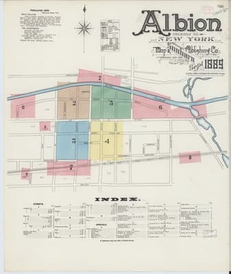 Sanborn Fire Insurance Map: Albion, New York (1889)