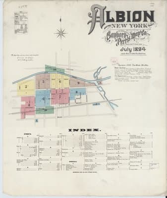 Sanborn Fire Insurance Map: Albion, New York (1894)
