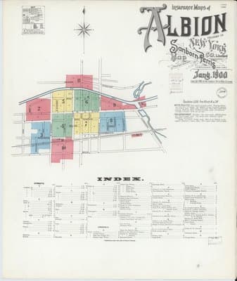 Sanborn Fire Insurance Map: Albion, New York (1900)