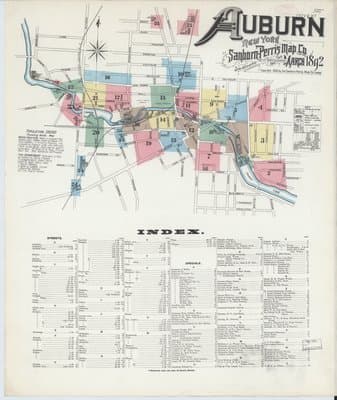 Sanborn Fire Insurance Map: Auburn, New York (1892)