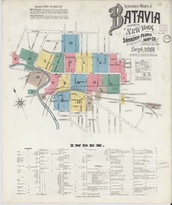 Sanborn Fire Insurance Map: Batavia, New York (1901)