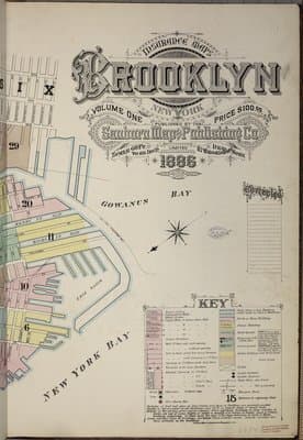 Sanborn Fire Insurance Map: Brooklyn, New York (1886)