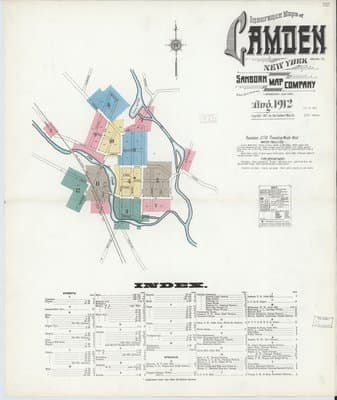 Sanborn Fire Insurance Map: Camden, New York (1912)