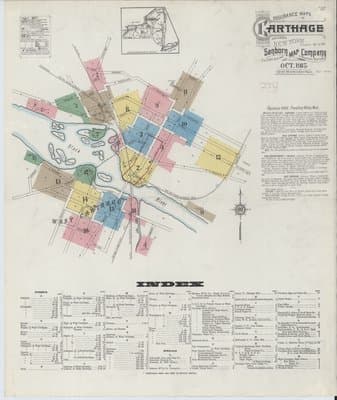 Sanborn Fire Insurance Map: Carthage, New York (1915)