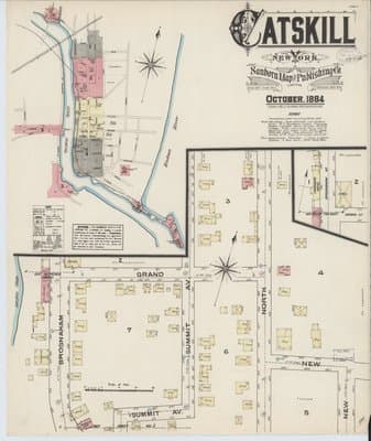 Sanborn Fire Insurance Map: Catskill, New York (1884)