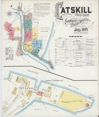 Sanborn Fire Insurance Map: Catskill, New York (1895)