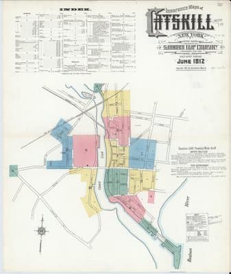 Sanborn Fire Insurance Map: Catskill, New York (1912)