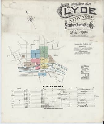 Sanborn Fire Insurance Map: Clyde, New York (1896)