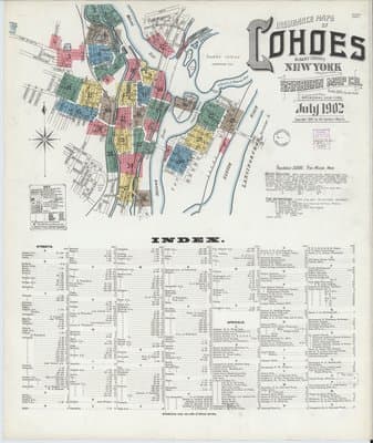 Sanborn Fire Insurance Map: Cohoes, New York (1902)