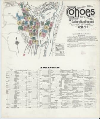 Sanborn Fire Insurance Map: Cohoes, New York (1910)
