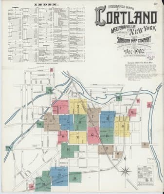 Sanborn Fire Insurance Map: Cortland, New York (1902)