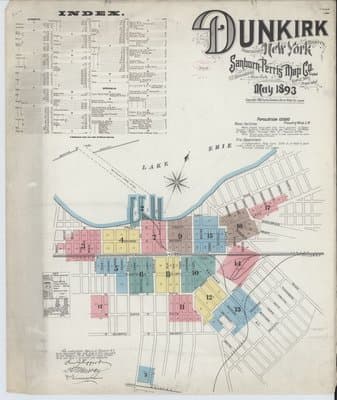 Sanborn Fire Insurance Map: Dunkirk, New York (1893)