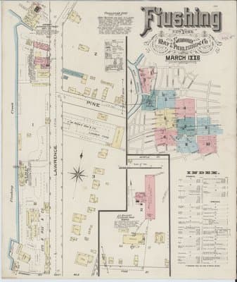 Sanborn Fire Insurance Map: Flushing, New York (1886)