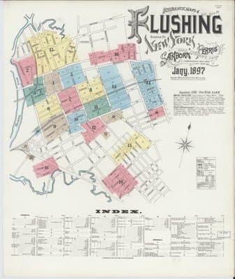 Sanborn Fire Insurance Map: Flushing, New York (1897)