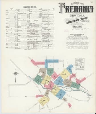 Sanborn Fire Insurance Map: Fredonia, New York (1902)