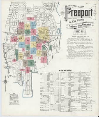 Sanborn Fire Insurance Map: Freeport, New York (1910)