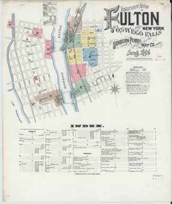 Sanborn Fire Insurance Map: Fulton, New York (1896)
