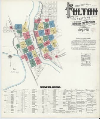Sanborn Fire Insurance Map: Fulton, New York (1911)