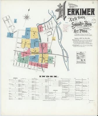 Sanborn Fire Insurance Map: Herkimer, New York (1900)
