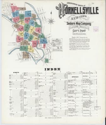 Sanborn Fire Insurance Map: Hornell, New York (1904)