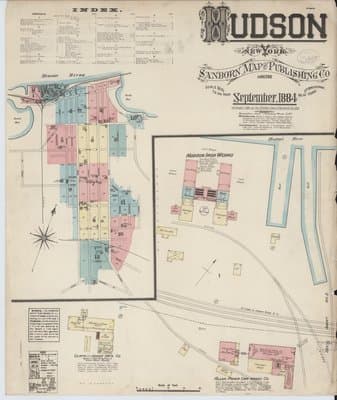 Sanborn Fire Insurance Map: Hudson, New York (1884)