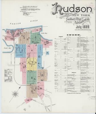 Sanborn Fire Insurance Map: Hudson, New York (1889)