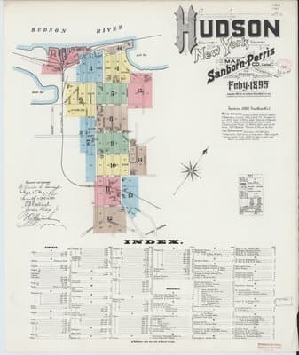 Sanborn Fire Insurance Map: Hudson, New York (1895)