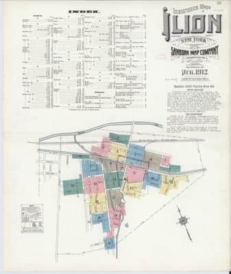 Sanborn Fire Insurance Map: Ilion, New York (1912)