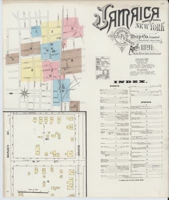 Sanborn Fire Insurance Map: Jamaica, New York (1891)