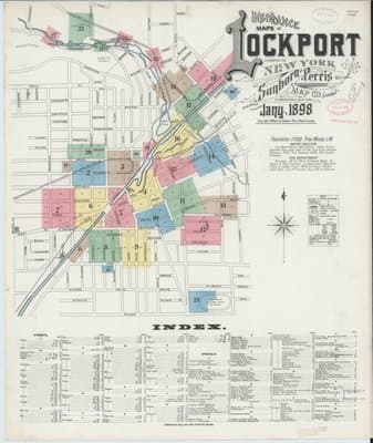 Sanborn Fire Insurance Map: Lockport, New York (1898)
