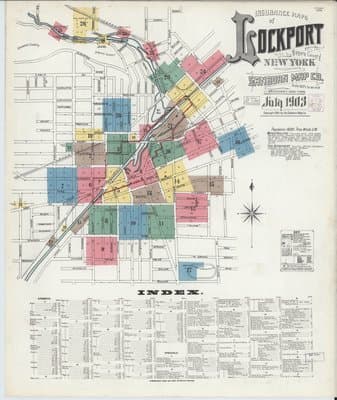 Sanborn Fire Insurance Map: Lockport, New York (1903)