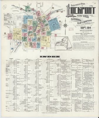 Sanborn Fire Insurance Map: Lockport, New York (1914)