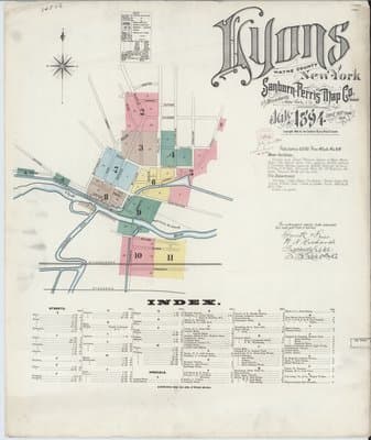 Sanborn Fire Insurance Map: Lyons, New York (1894)
